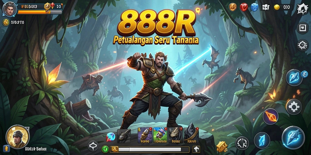 Screenshot gameplay 888R yang menampilkan aksi petualangan seru.
