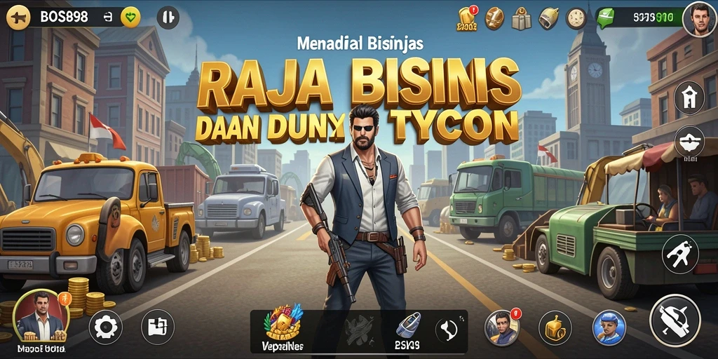 Tampilan gameplay BOS898 yang menampilkan aksi simulasi bisnis yang seru.