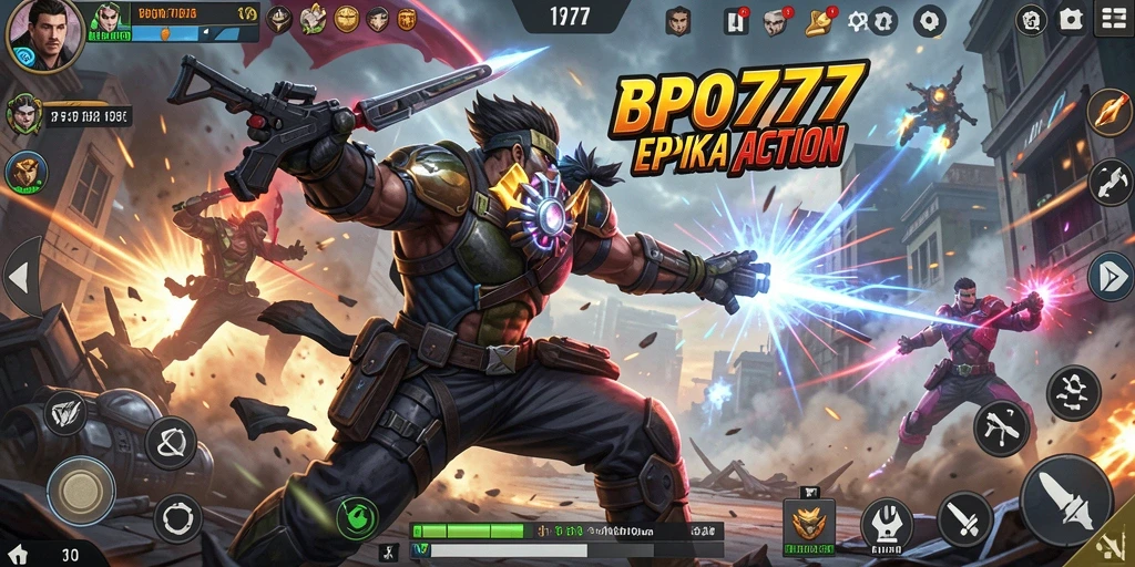 Screenshot tampilan aksi seru BPO777 dengan gameplay yang mendebarkan.