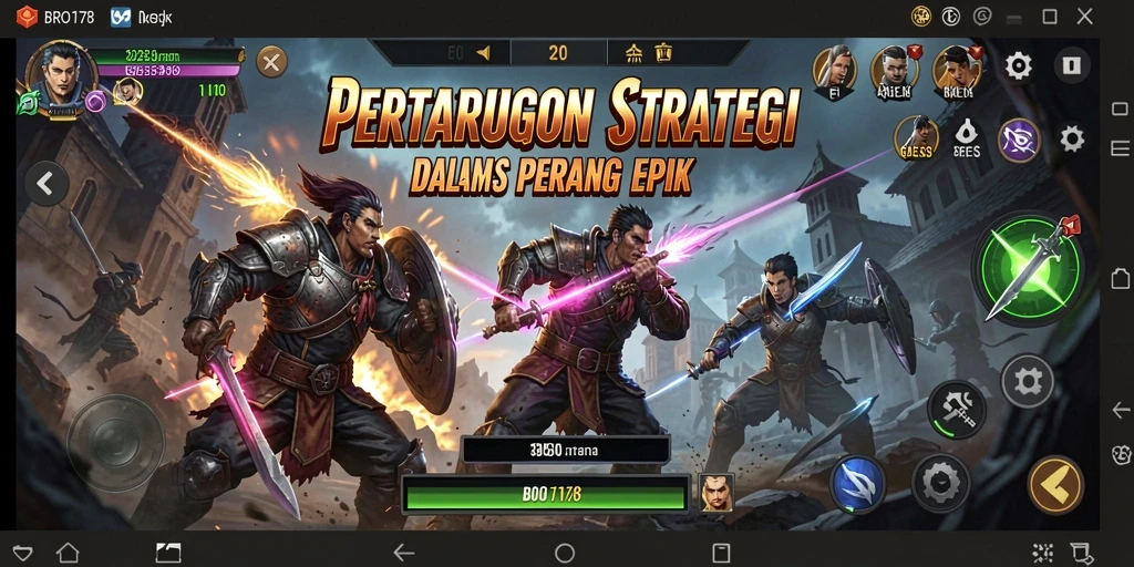 Tampilan gameplay menarik dan intens dari BRO178.