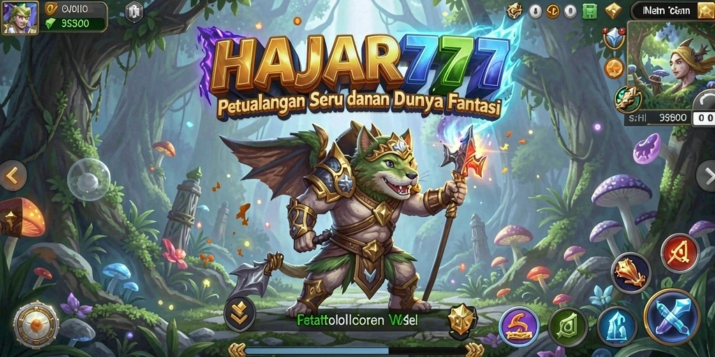 Tampilan gameplay mendebarkan dalam petualangan fantastis HAJAR777.