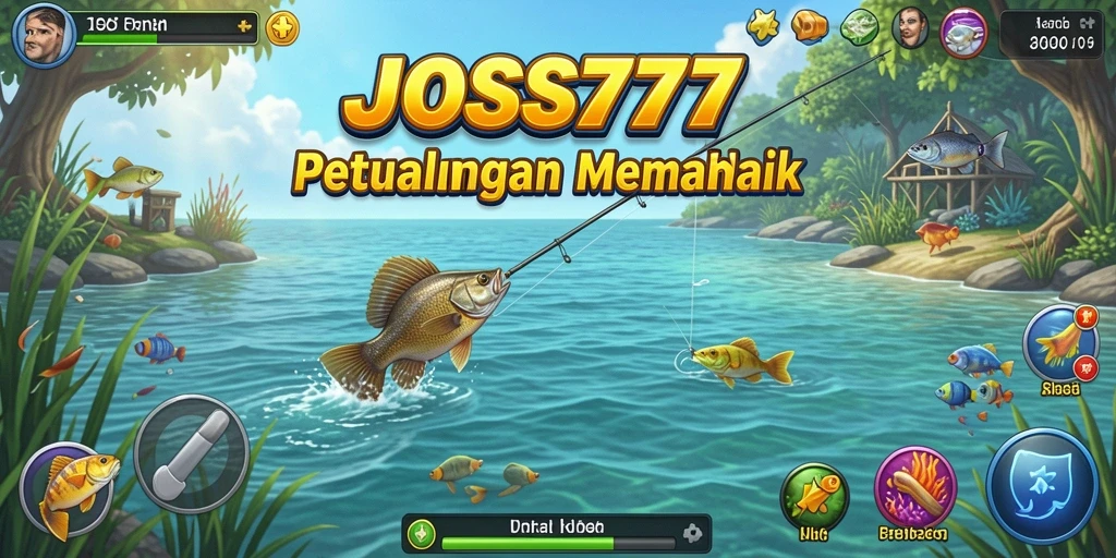 Screenshot gameplay JOSS777 dengan suasana memancing yang seru.