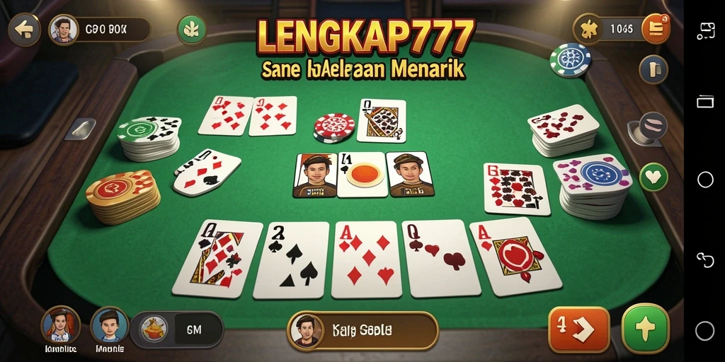 Screenshot gameplay Gaple yang menarik dan interaktif.