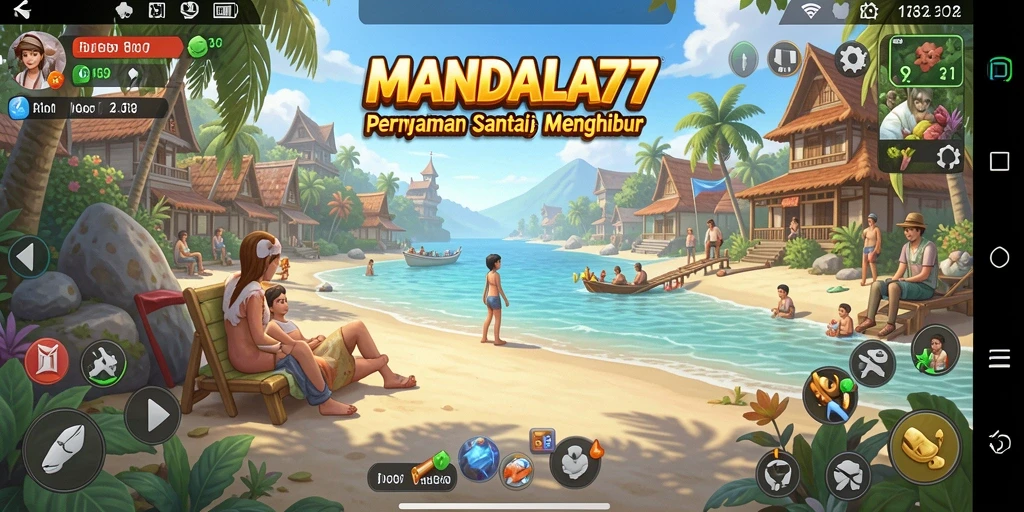 Tampilan gameplay MANDALA77 yang penuh warna dan menyenangkan.