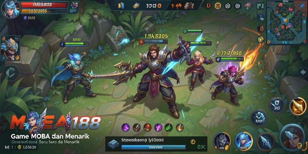 Gameplay seru MEGA188 dalam arena MOBA yang menegangkan.