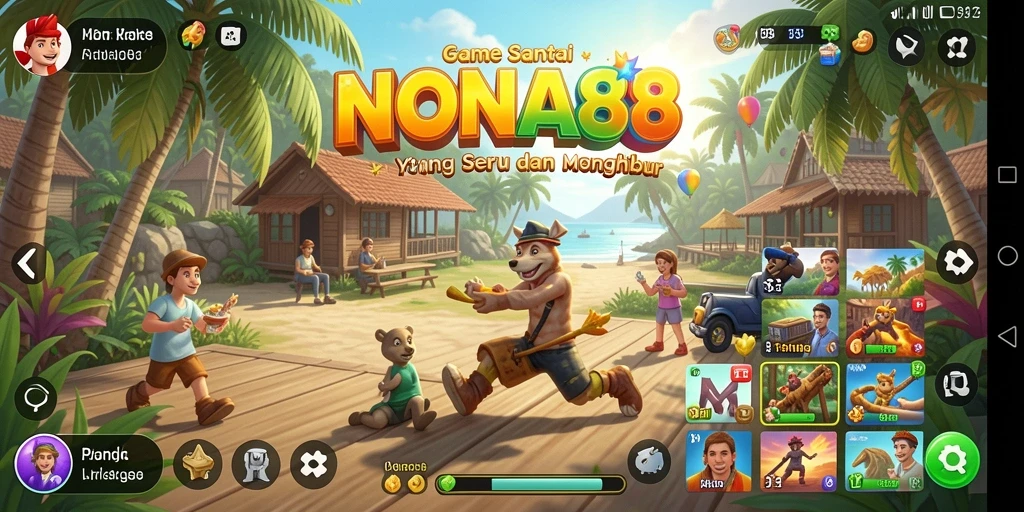 Tampilan gameplay seru dan menyenangkan di NONA88.