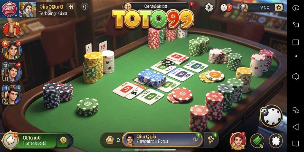 Screenshot gameplay TOTO99 dengan aksi seru QiuQiu.