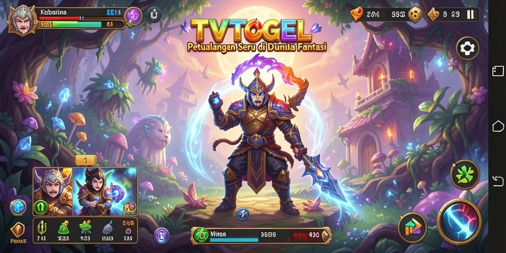 Tampilan aksi seru dalam gameplay TVTOGEL.