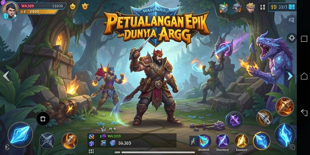 Gameplay ARPG yang menakjubkan dengan aksi pertarungan epik.
